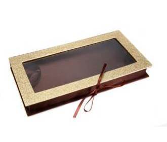 Chocolate Box In Golden And Brown Colour