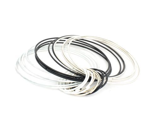 Black, White And Silver Fashion Bracelet Recommended For: All