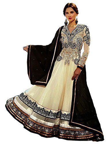 DERWAFAB Women's Net Semi Stitched Anarkali Salwar Suit (Anarkali Gown  Salwar Suit_SF201-28no Free Size)