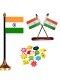 National Table Flags With Hand Made Wooden Magnets