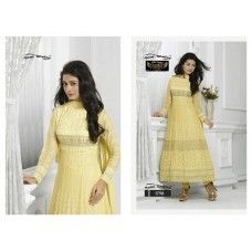 Designer Salwar Suit Dupatta Material Light Yellow