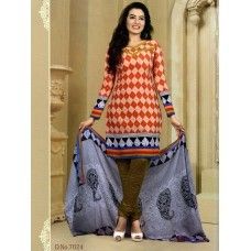 Mix Cotton Designer Salwar Suit Dupatta