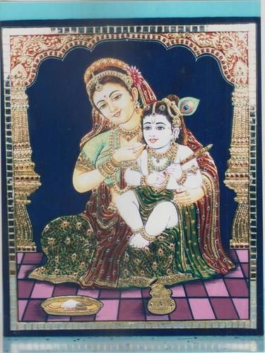 Hare Gopala Tanjore Painting