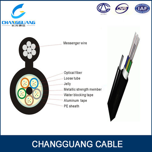 Black And White Gytc8A/S Aerial Fiber Optic Cable