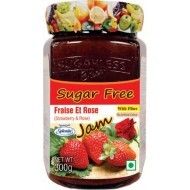 Strawberry and Rose Sugar Free Jam