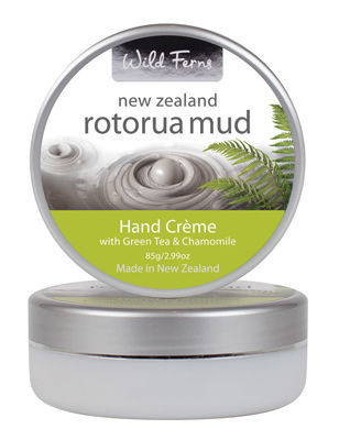 Wild Ferns Rotorua Mud Hand Creme with Green Tea and Chamomile 85g