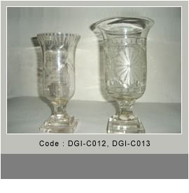 Glass Candle Holders (Code: DGI-C012, DGI-C013)