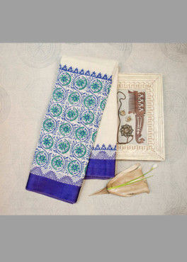 Blue Paad Jaal Saree