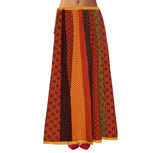 Ladies Women Wear Ethnic Style Cotton Long Multi Color Skirt