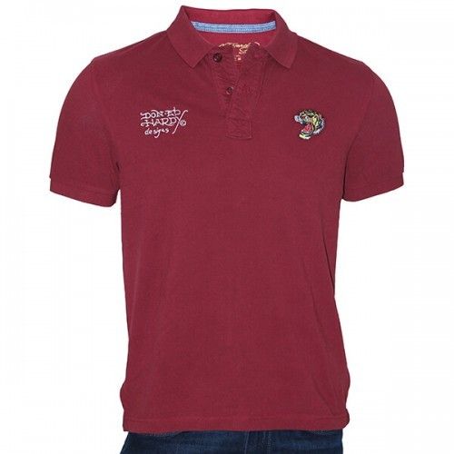 Maroon Color Polo Collar Half Sleeves T-Shirt