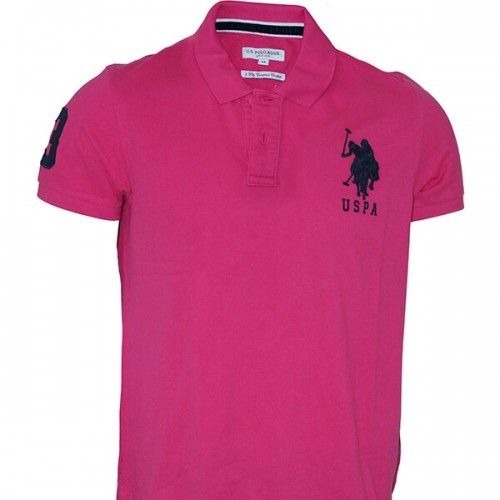 Polo Assn Pink Color Half Sleeves T Shirt