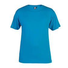  राउंड नेक ब्लू टी-शर्ट