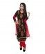 Unstiched Salwar Suit Dress Material-Black Georgette