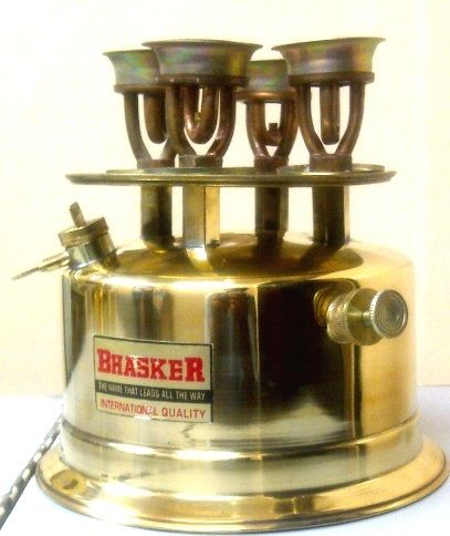 4 Burner Brass Stove