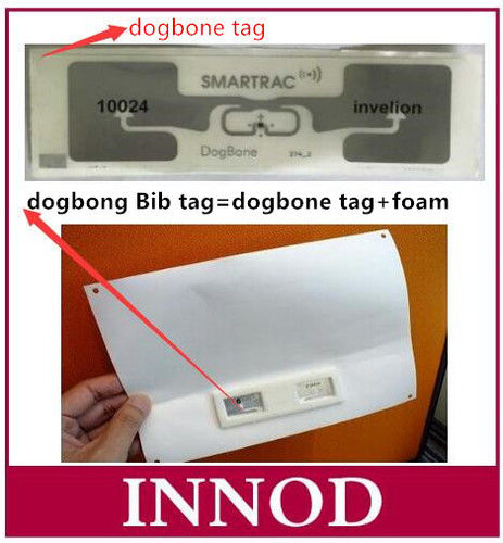 SMARTRAC dogbone UHF RFID bib-tag with foam