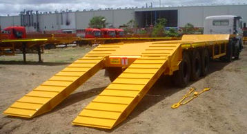 Axle Semi Low Bed Trailer