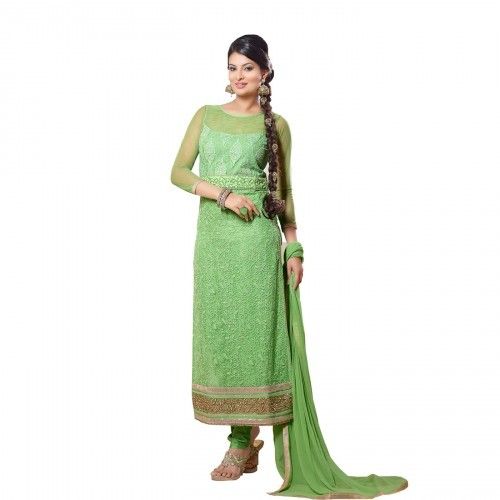 Designer Semi Stitched Churidar Salwar Suit