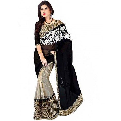 Georgette Multicolor Party Party Wear Saree