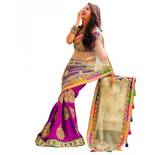 Net Maroon Party Graceful Party Wear Saree