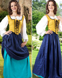 Double Layer Medieval Skirt