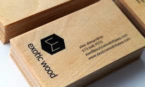 Wooden Visiting Card