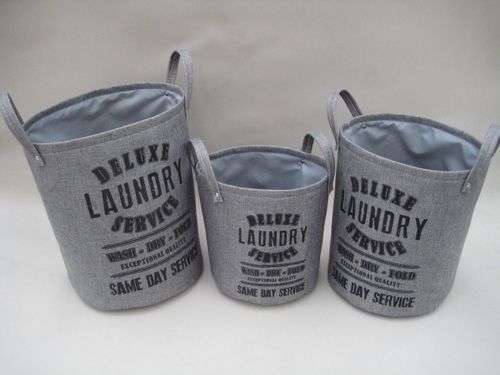 Grey Laundry Basket