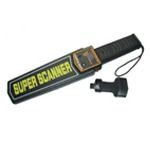 Hand Held Metal Detector - 410 x 85 x 45 mm | High Sensitivity Detection with Light Alarm and Vibration Modes