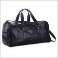 Black Leather Luggage Bag