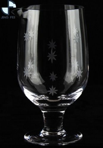 कस्टम क्रिस्टल नक्काशीदार ग्लास मिक्सिंग ग्लास गोब्लेट वाइन 800 मिलीलीटर 