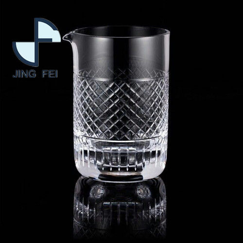 Japanese Minxing Glass Cut Lead Crystal Mixing Glass Wine Cup