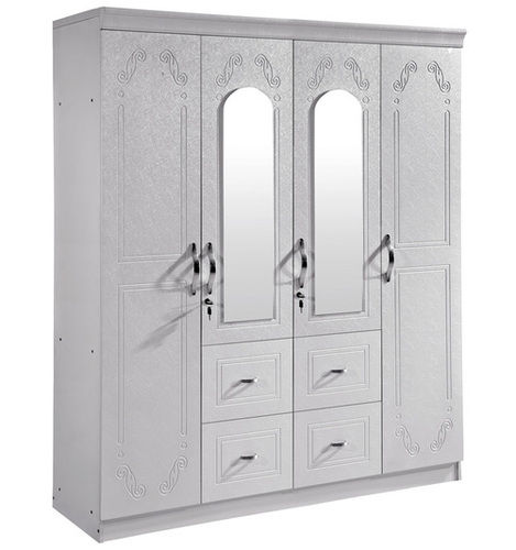 4 Door Pvc Wardrobe With Mirror