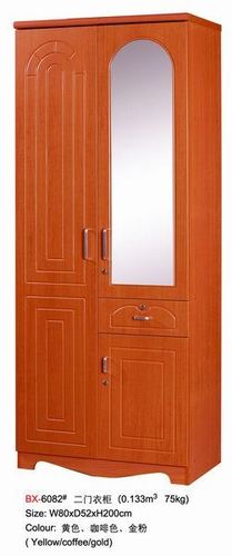 मिरर के साथ 2 डोर पीवीसी वॉर्डरोब