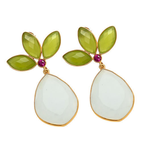 chalcedony earrings