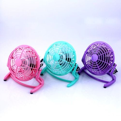 4" Usb Mini Portable Table Aluminum Core Motor Plastic Cooling Fan For Student