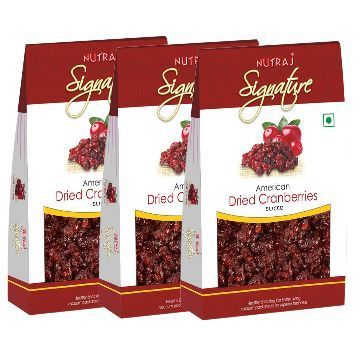 Nutraj Signature Sweet & Tart Sliced Cranberries 100g (Pack Of 3) 