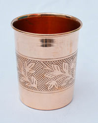 Veda Copper Embossed Glass