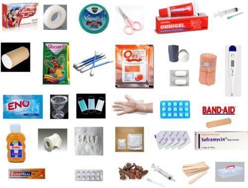 first aid kit box items