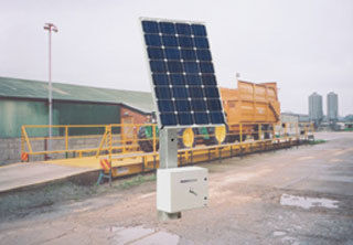 White Solar Weighbridge