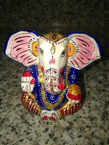 Metal Meenakari Ganesha Statue