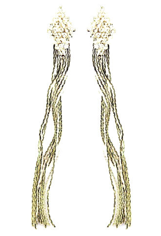 Silver Tassel Earring