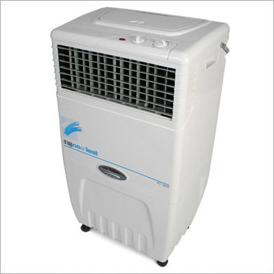 Golden Portable White Plastic Domestic Desert Air Cooler With Wheelbase