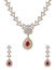 Stunning Cz Embellished Women'S Necklace Set