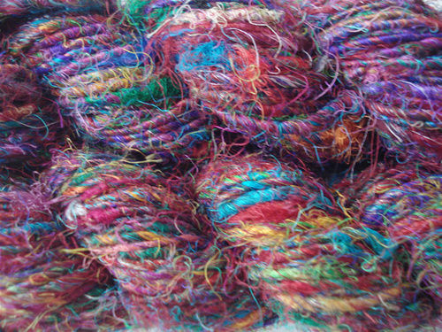 Favourite Recycled Multicolor Sari Pure Silk Yarn