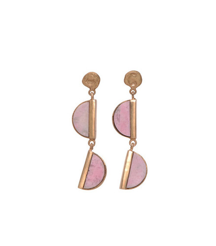 Balancing Act Rhodochrosite Earrings