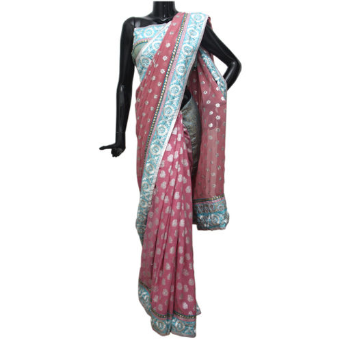 Fancy Check Patli Pallu Banarasi Saree - Bunkar - 229644