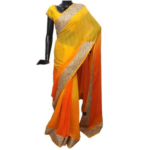 Dual Shade Designer Zari Saree