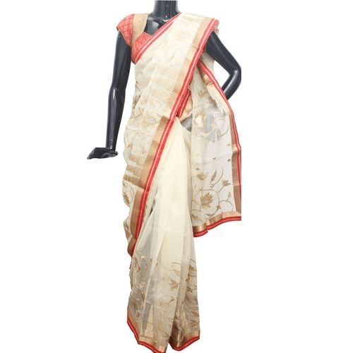 Off White Kota Doria Saree