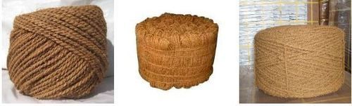 Two Ply Coir Yarn - High Quality Coconut Fiber, Durable & Water Resistant Natural Brown Fibers