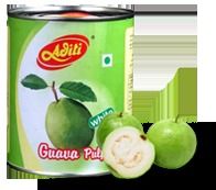 Guava Pulp - Thick Unsweetened, Deep Cream White | Made from Selected Fresh Guava Fruits