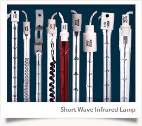 Short Wave Infrared Lamp - High-Efficiency Heat Transmission at 300,000 Km/Sec | Direct Radiation Heating, Ideal for Vacuum Technology and Clean Room Conditions